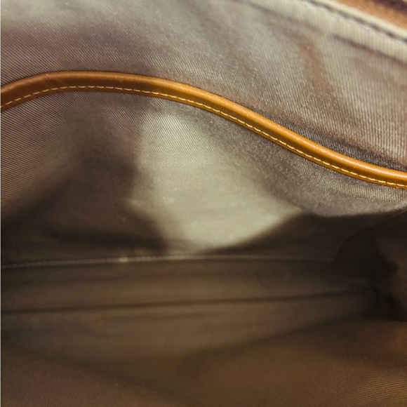 MCM Cognac Leather Logo Bag - Picture 12 of 17